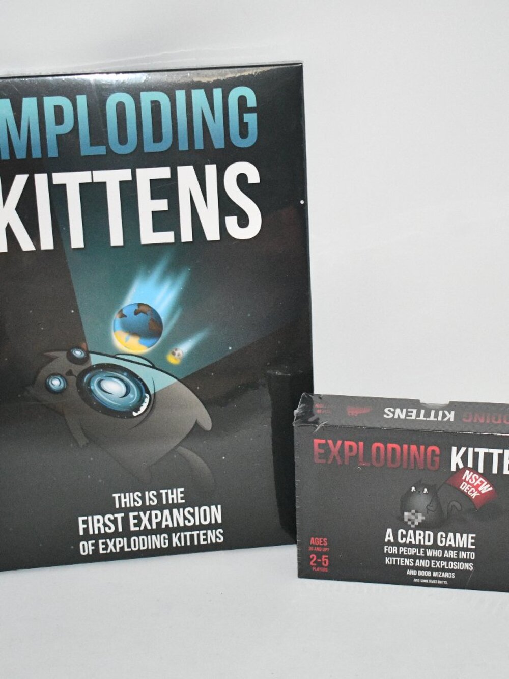 Exploding Kittens NSFW Edition + Imploding Kittens Expansion Pack Adult Card Gam